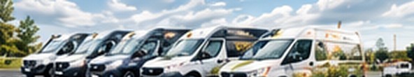 Row of Autostone-serviced fleet vans